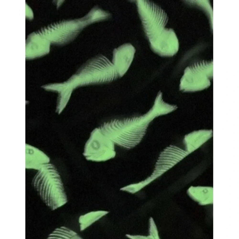 VTG 1991 JOE BOXER Glow in the Dark Fish Colorblock Boxers Men's L Made in USA